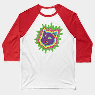 Feelin Fine Feline Baseball T-Shirt